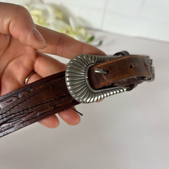 Mens Full grain cowhide leather Belt size 44 - Picture 8 of 13